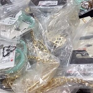 Gold and Mint Green Jewelry Set